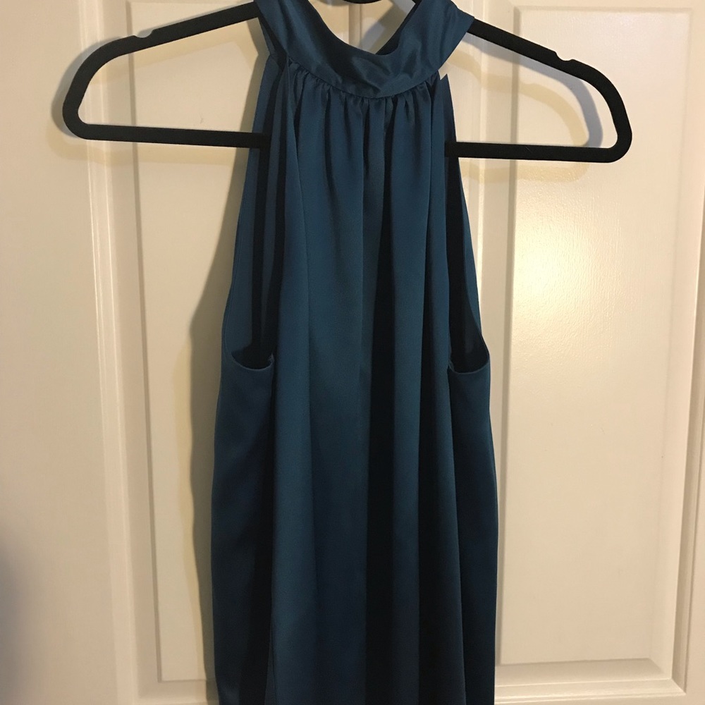 Kenneth Cole Midnight Collared Sleeveless Blouse